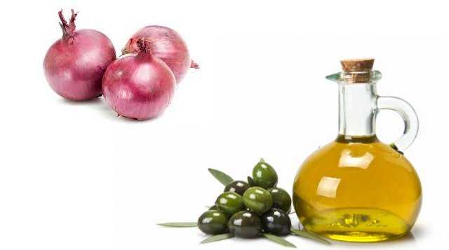 лук и оливковое масло