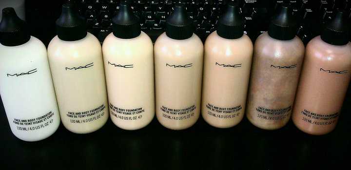 Оттенки Face and Body Foundation
